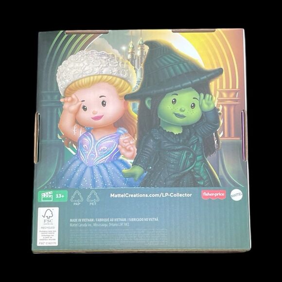 NIB Wicked For Good Little People Collector Glinda Elphaba Set Mattel - Picture 3 of 11